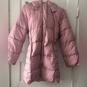 GAP Light Pink Kids Puffer Coat